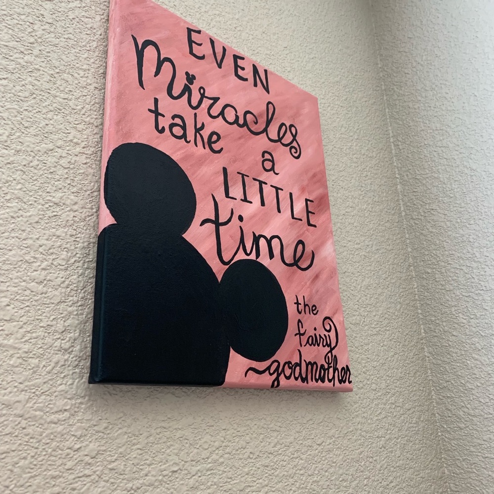 Hand-Painted Disney Inspired Canvas Art - Picture 2 of 3